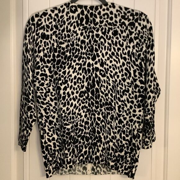 Jones New York Leopard print Cardigan - Picture 3 of 4